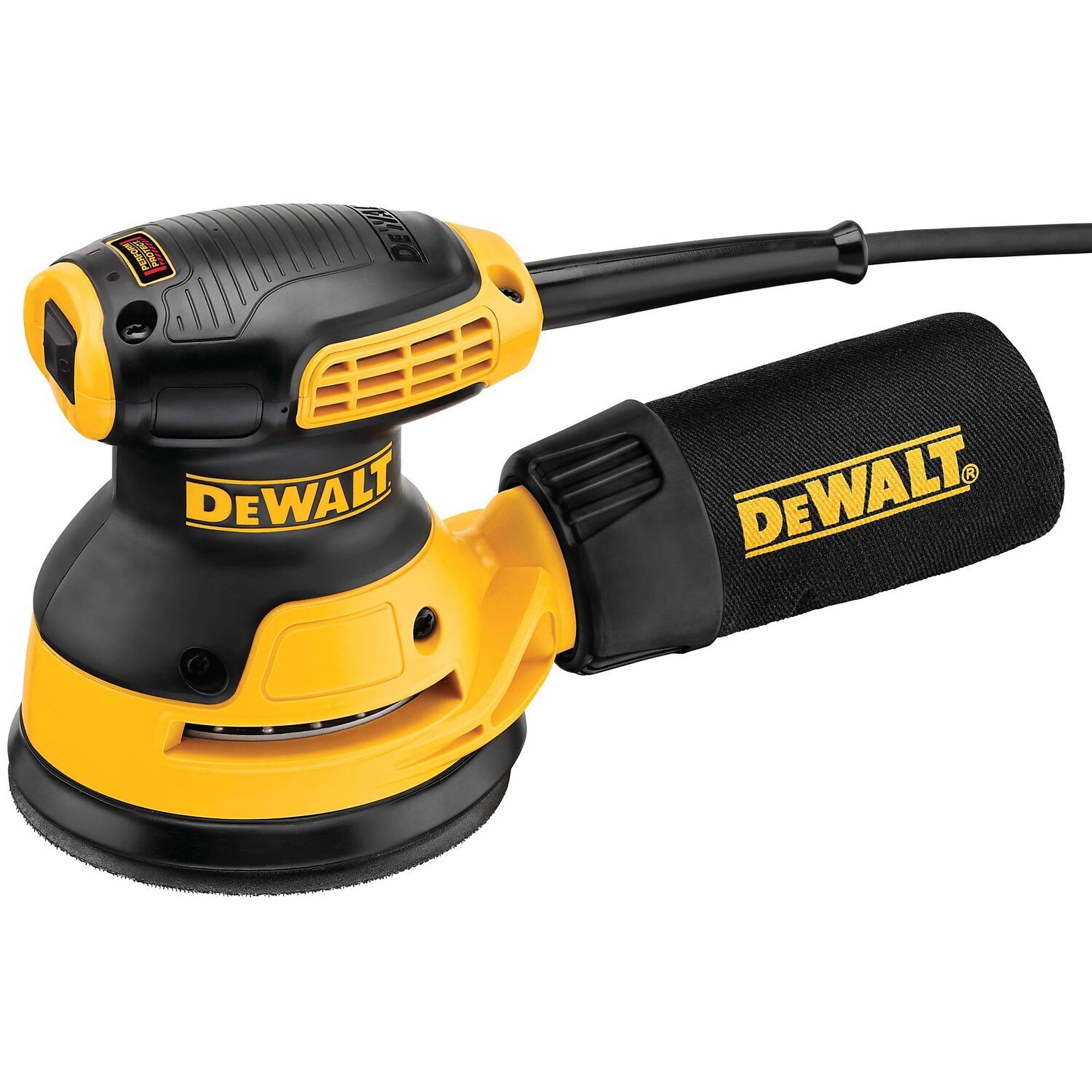DEWALT, 5in. Single Speed Corded Random Orbit Sander Kit, Max. Speed 12000 OPM, Amps 3 Pad Diameter 5 in, Model# DWE6421K